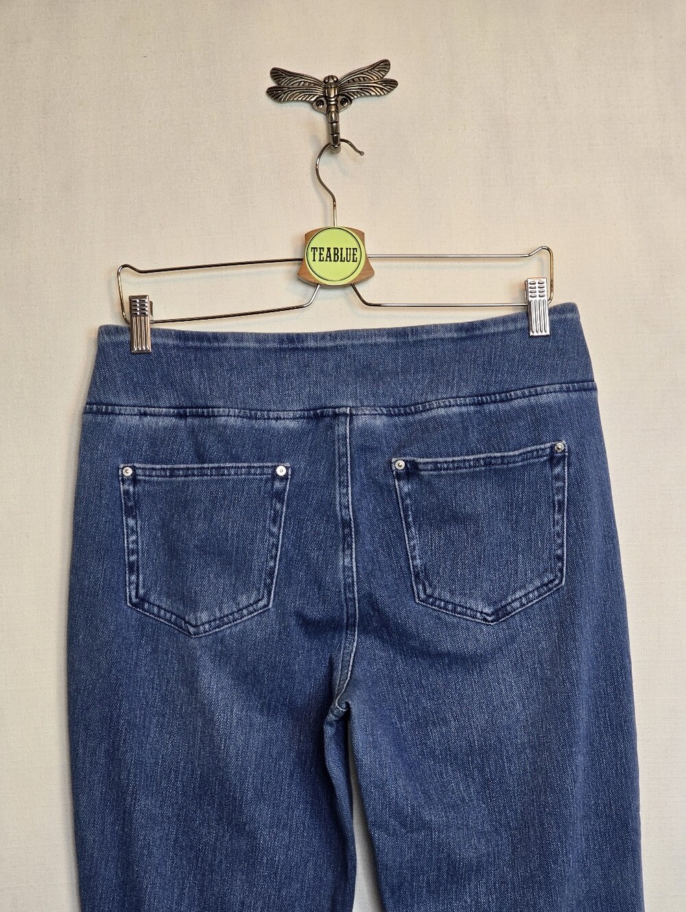 Belle by Kim Gravel Flexibelle Flare Jean with Horn Buttons 12 - Picture 10 of 15
